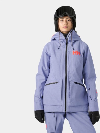 Helly Hansen Dame Powderqueen 3.0 Slitesterk Skijakke Lilla L