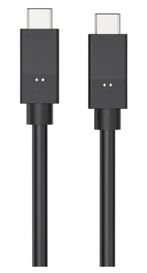 Gear USB-C 3.1 100W 1.5m Svart Kabel for Lading og Datasynkronisering