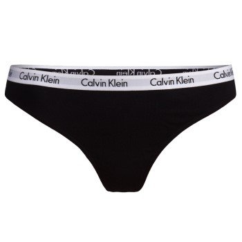 Calvin Klein Truser Carousel Thong Svart bomull Small Dame