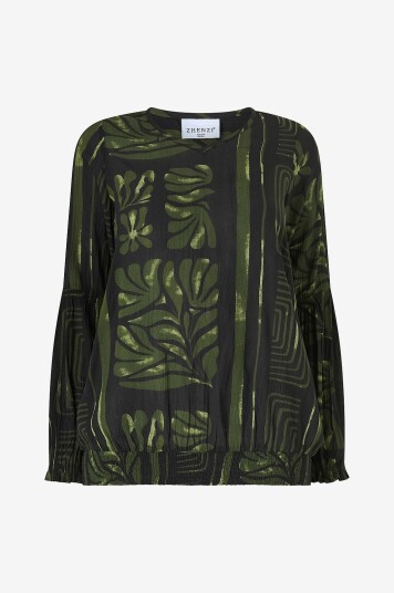 Zhenzi Bluse Zh orah 931 L/S Grønn