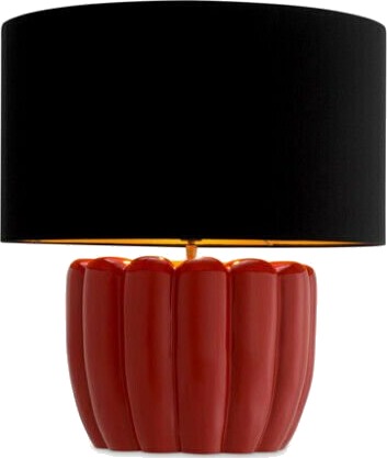Barocco bordlampe rød
