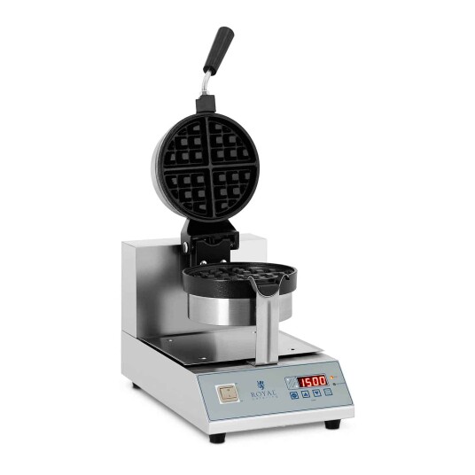 Royal Catering Vaffeljern med LED - vendbart - 1300 W 10010338