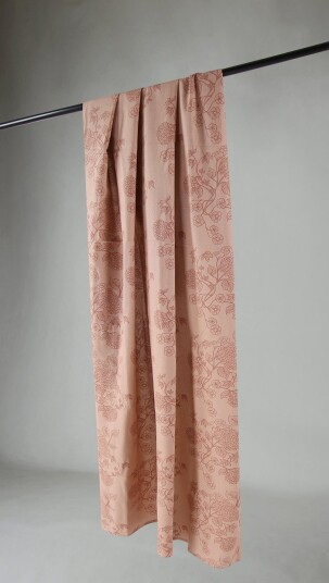 Gardiner   Bomullsgardin Minna rosa Størrelse: 140 x 300