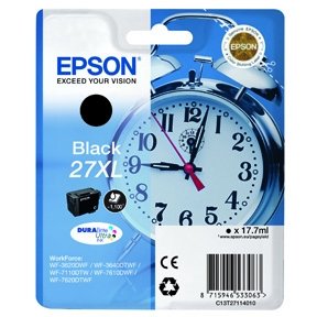 Epson 27XL T2711 BK blekkpatron - C13T27114012 Original - Svart 17,7 ml