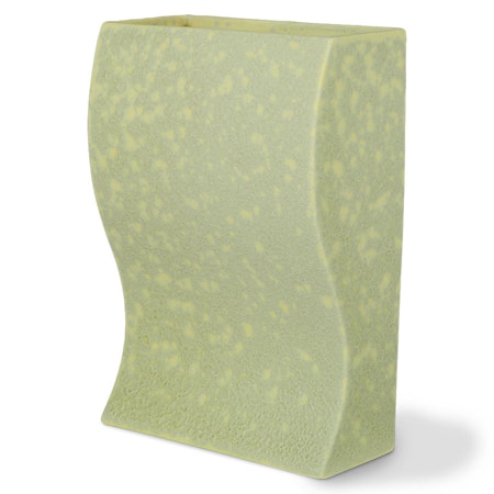 HK objects: Ceramic blokk vase, matt pistasj