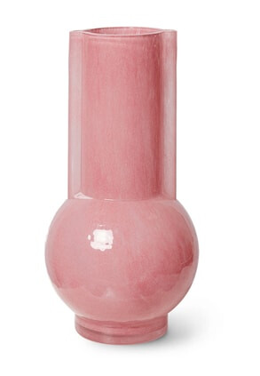 Glass vase flamingo rosa
