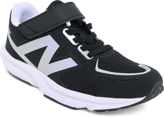 New Balance New Balance Fuelcell Flash Kids Bungee Lace With Hook & Loop Strap Black 29