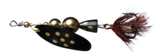 Myrans Mira Spinner, sort, 10 gram Myrans Mira Spinner, sort, 10 gram