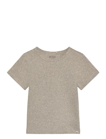 Huttelihut T Shirt Ss Rib Brown 104 Huttelihut T Shirt Ss Rib Brown 104