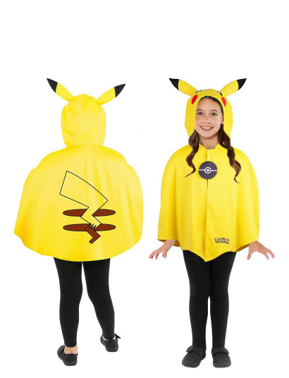 IPK Pokemon Pikachu Cape 8-12 Y - Multi/patterned - ONE SIZE FITS MOST