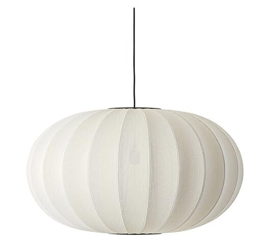 Made By Hand Knit-Wit Oval Taklampe Ø76 Perlehvit