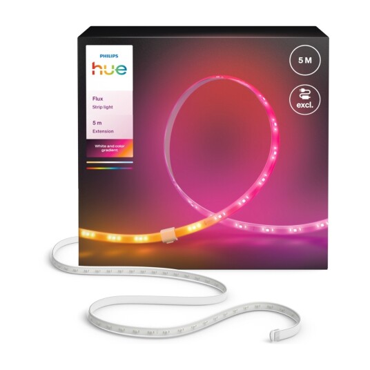 Philips Hue Flux lysstripe forlengelse 5m Philips Hue Flux lysstripe forlengelse 5m