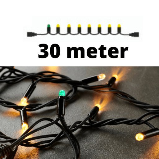 Sirius Top-Line lyslenke | 300 varmhvite lys | 30m. | FORLENGER