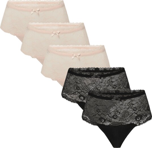 Dorina Nina High_Waist_Thong PINK/BLACK/NUDE/PINK/BLACK XXL Dorina Nina High_Waist_Thong PINK/BLACK/NUDE/PINK/BLACK XXL