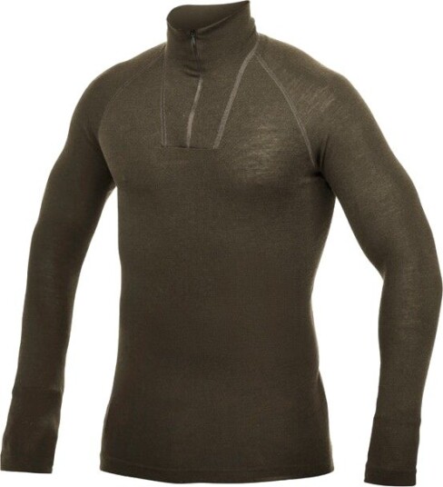 Woolpower Men"s Zip Turtleneck Lite Pine Green XXL
