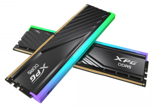Adata Lancer Blade RAM 64GB DDR5 6400MHz RGB Svart Adata Lancer Blade RAM 64GB DDR5 6400MHz RGB Svart