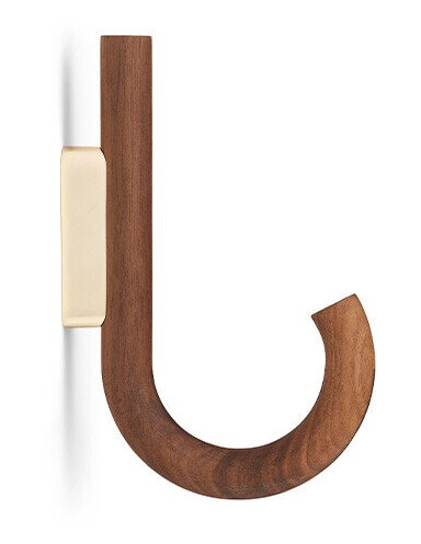 Gejst Hook krok 19 cm Valn?tt-messing Gejst Hook krok 19 cm Valn?tt-messing