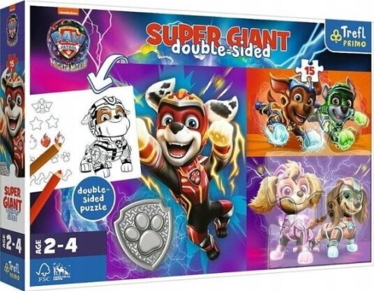Puslespill Super Giant 15 Stykker Great Paw Patrol Team 42009 Trefl