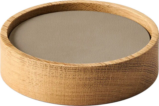 LIND DNA Wood Box glassunderlag sett Nature oak circle S Nupo clay brown 9 deler