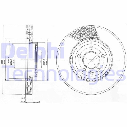 Bremseskive DELPHI BG9892