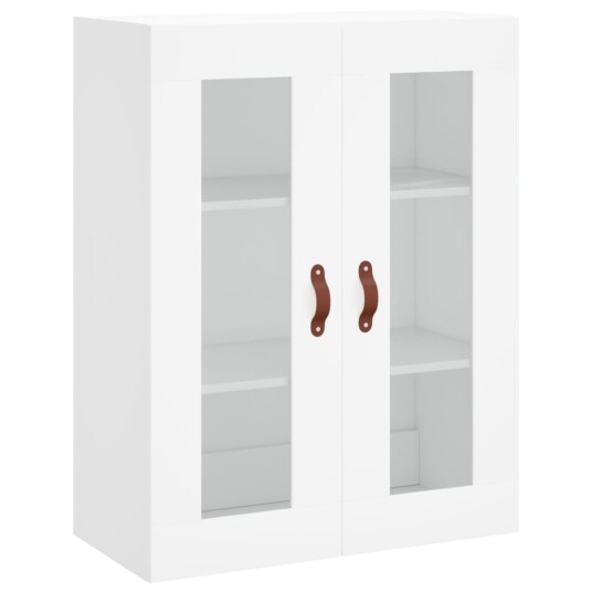 vidaXL Highboard hvit 69,5x34x180 cm konstruert tre 8720845476717