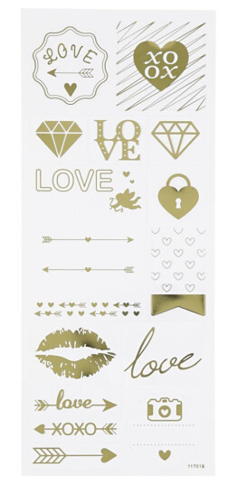 Stickers love ark 10x24 cm gull 1 ark