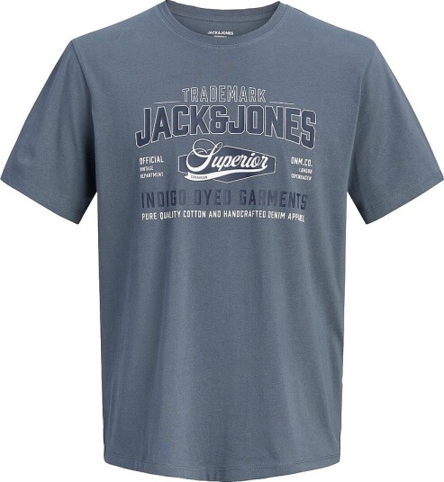 Jack & Jones Junior   T skjorte Jjelogo Tee Ss O Neck 2 Col Aw26 Sn   Grå