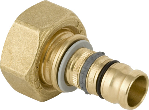 Geberit 16 mm Mepla tilkobling for fordelerrør med Eurokonus