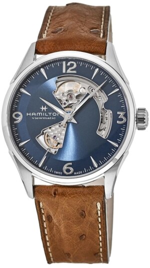 Hamilton Herreklokke H32705041 Jazzmaster Blå/Lær Ø42 mm Hamilton Herreklokke H32705041 Jazzmaster Blå/Lær Ø42 mm