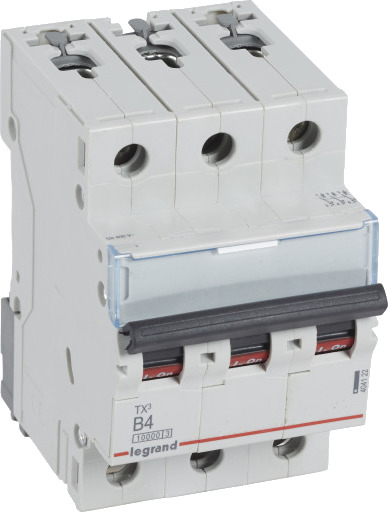 Legrand TX³ MCB automatsikring B4 3P 3M 10/10kA Legrand TX³ MCB automatsikring B4 3P 3M 10/10kA