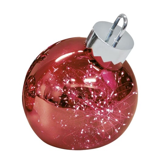 Sompex julepynt Led Ball Globe D:20 Rød 72222
