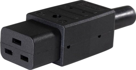 As Schwabe 62085 Iec-Støpsel 2-Polet 10 A Sort 1 Stk