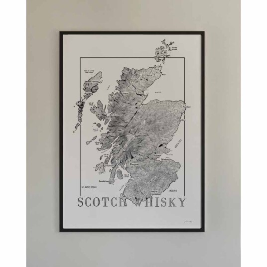 Brushery Whisky plakat Skottland 50x70cm