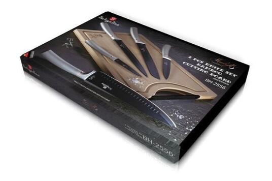 Berlingerhaus Berlinger Haus Bh/2556 Kniv Sett Rustfritt Stål Grå Tre