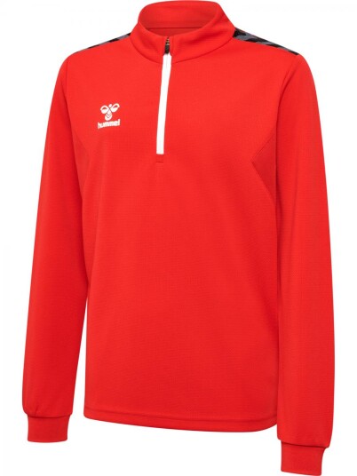 Hummel Hmlauthentic Half Zip Sweat Kids 3062 True Red 116 Hummel Hmlauthentic Half Zip Sweat Kids 3062 True Red 116