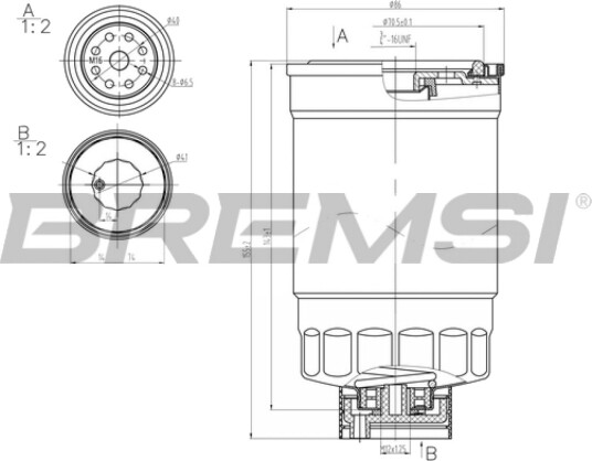 Drivstoffilter BREMSI FE0348