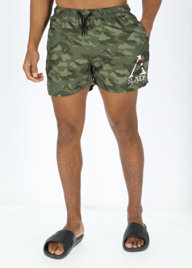 Slade Southport Beachshorts Camo Rose M Badebukser
