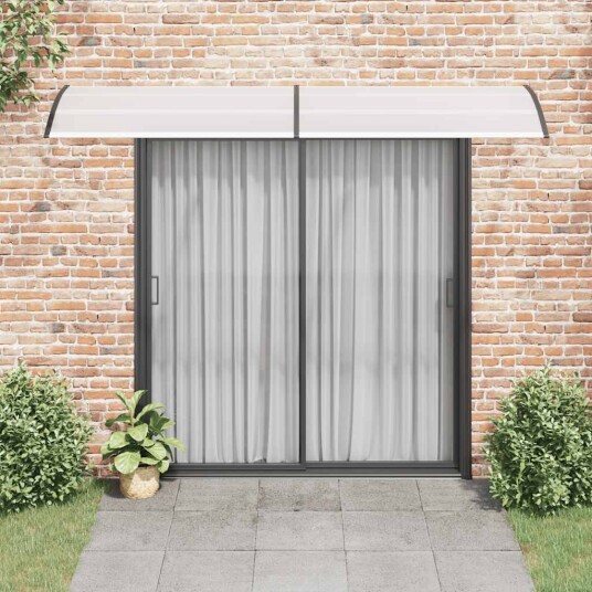 vidaXL Skjermtak svart og gjennomsiktig 300x80 cm PC