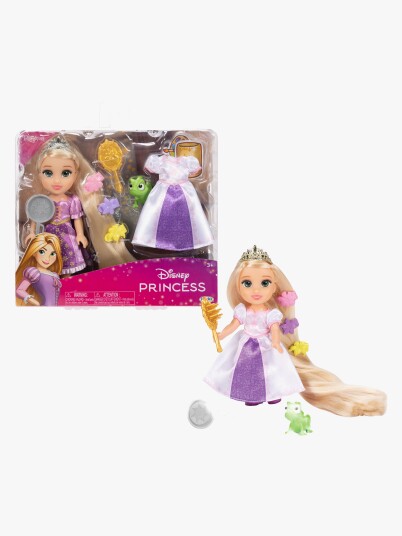 JAKKS Pacific Disney Princess 6 tommers Petite-dukke med ekstra mote og tilbehør Rapunzel med langt hår JAKKS Pacific Disney Princess 6 tommers Petite-dukke med ekstra mote og tilbehør Rapunzel med langt hår