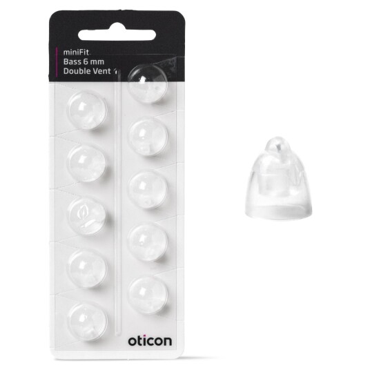 Oticon miniFit Bass 6 mm Double Vent
