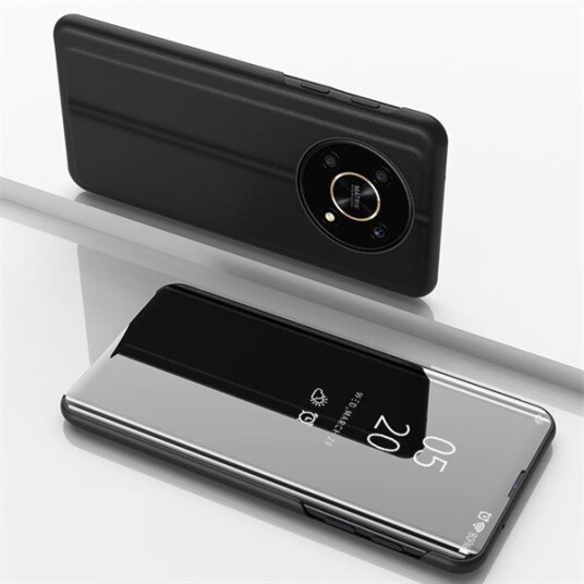 Hurtel Clear View Case Etui Honor X9 / X9 5G / X30 / Magic4 Lite Pokrowiec Z Klapką Svart