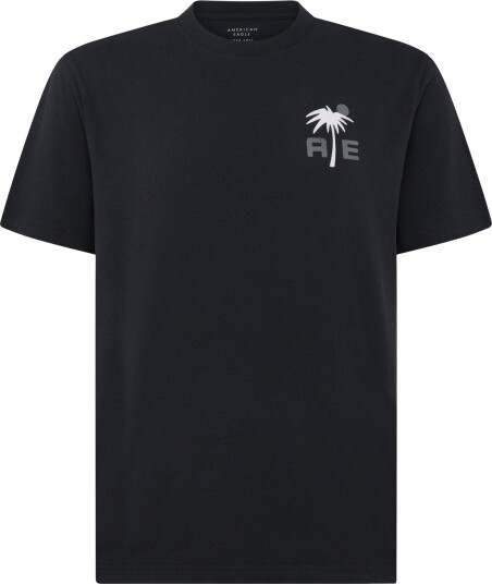 American Eagle G Ss 1 Set In Tee Pc Dye + Seriously Soft Wash Black L