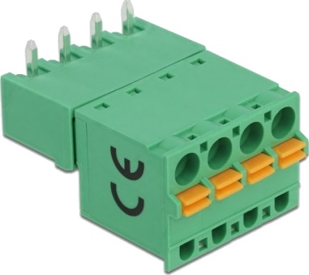 Delock Rekkeklemmesett For Kretskort 4-Pinner 5,08mm 66506