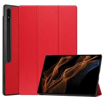 Samsung Galaxy Tab S10 Ultra Tri Fold Series Smart Folio deksel Rød