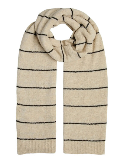 Pieces Pcnorma Long Stripe Scarf Bc - Cream - ONE SIZE Pieces Pcnorma Long Stripe Scarf Bc - Cream - ONE SIZE