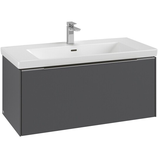 Villeroy & Boch Subway 3.0 Servantskap m/1 skuff 973x429x478 mm Grafitt Matt Villeroy & Boch Subway 3.0 Servantskap m/1 skuff 973x429x478 mm Grafitt Matt