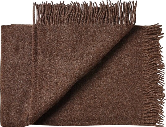 Silkeborg Uldspinderi Oxford 0410 DARK BROWN 140X240 cm