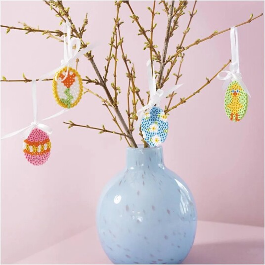 Mini DIY Kit Rørperler Egg Assorterte Farger