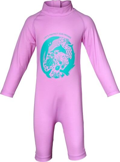 Isbjörn of Sweden Kids' Dolphine Sun Jumpsuit Bubblegum 98/104, Bubblegum Isbjörn of Sweden Kids' Dolphine Sun Jumpsuit Bubblegum 98/104, Bubblegum