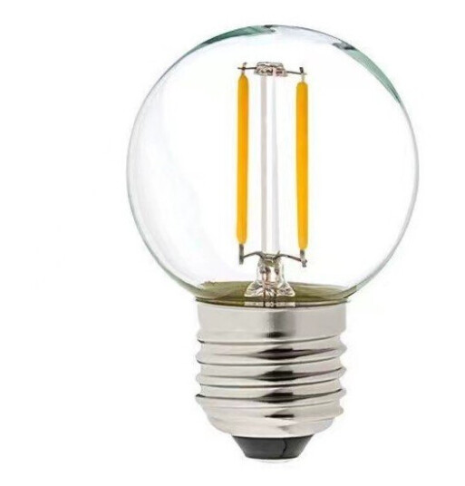 2W LED kronepære - G40 karbon filamenter klart glas E27 - Dimbar : Ikke dimbar Kulør : Varm 2W LED kronepære - G40 karbon filamenter klart glas E27 - Dimbar : Ikke dimbar Kulør : Varm